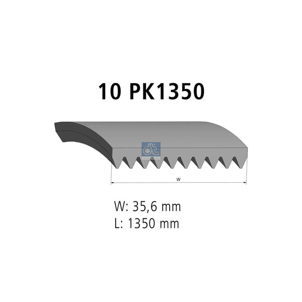 Multiribbed belt 2.1538 DIESEL TECHNIC